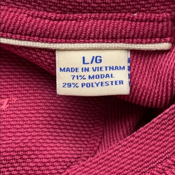 Tommy Bahama V Neck Solid Color Shirt - Picture 8 of 8